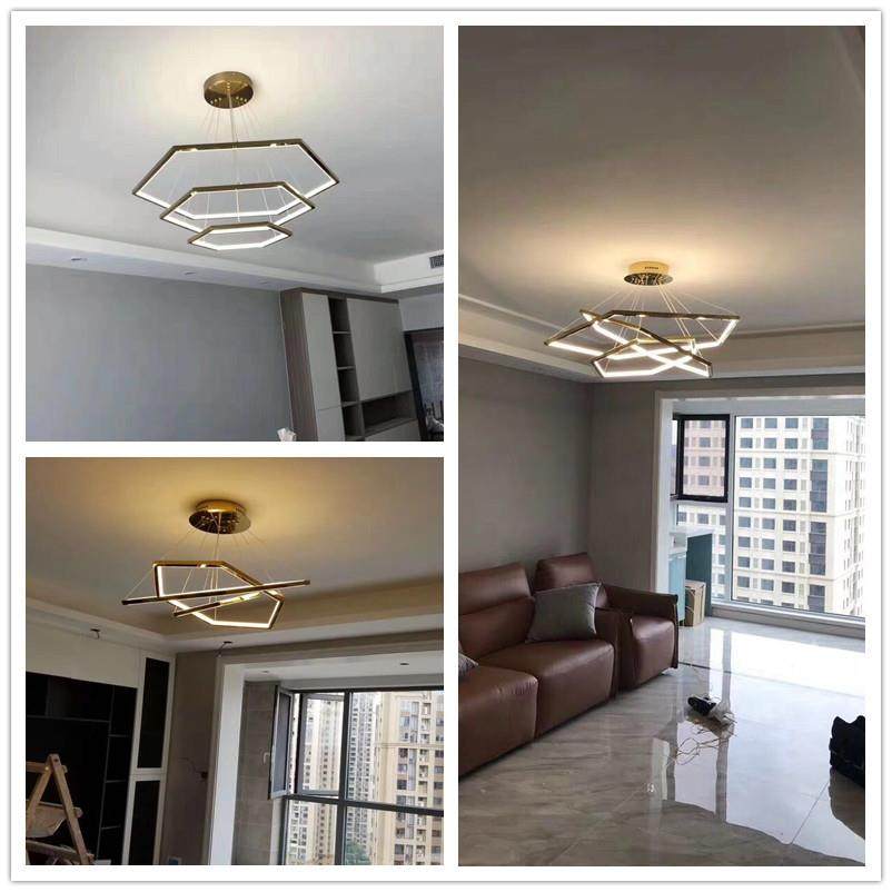 创意个客898性现代厅灯不锈钢钛金led线条简餐约吊展厅厅六边形灯,家装灯饰光源,智能吊灯,淘宝优惠券,粉丝福利购,淘宝优惠卷