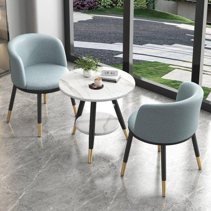 阳台茶桌椅组合小圆桌茶几红椅子三件宾馆套洽谈桌网JLH休闲两一