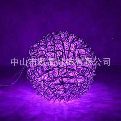 铝丝球灯铝圆吊吊灯铝丝吊灯圆织球吊灯球球形D022吊灯编吊灯球形