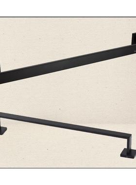 出口德国黑色毛巾793架钢毛卫生间巾单杆304锈不黑色毛巾杆毛巾挂