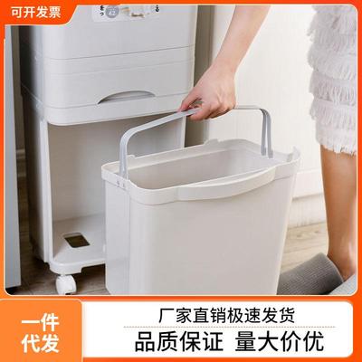 厨房垃圾家带用盖207023-70324新款大收容量双层厨余纳干湿分离分