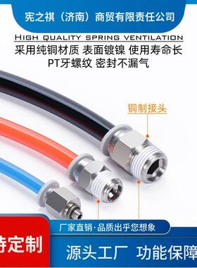 询~亚德客气动螺纹直通0气pc快插接头APC461012管M5VRM08120