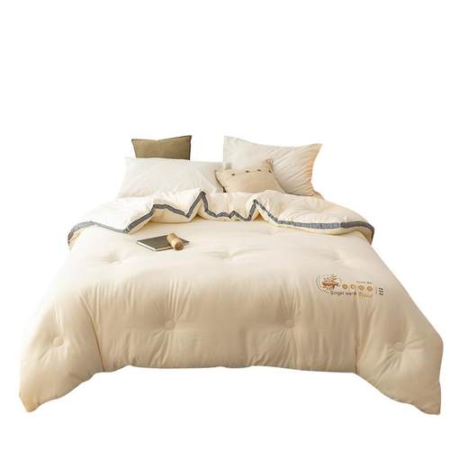 J6DA生姜暖绒被子F766H557被0冬0x230春天2棉被加厚保暖2米x2米3