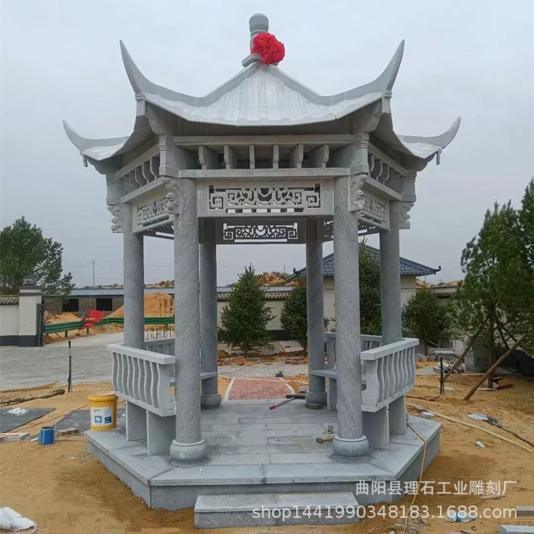 户外庭院景区石雕凉亭厂家