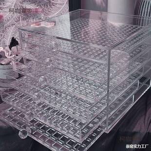 子别墅新款亚华克力收纳现货甲子美钻饰品抽364屉整理小收纳美麦