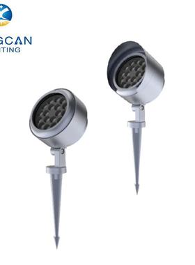 户6外圆形工程投光灯6W18XC-XG-DCW36W0W园公广场花园庭院照树地