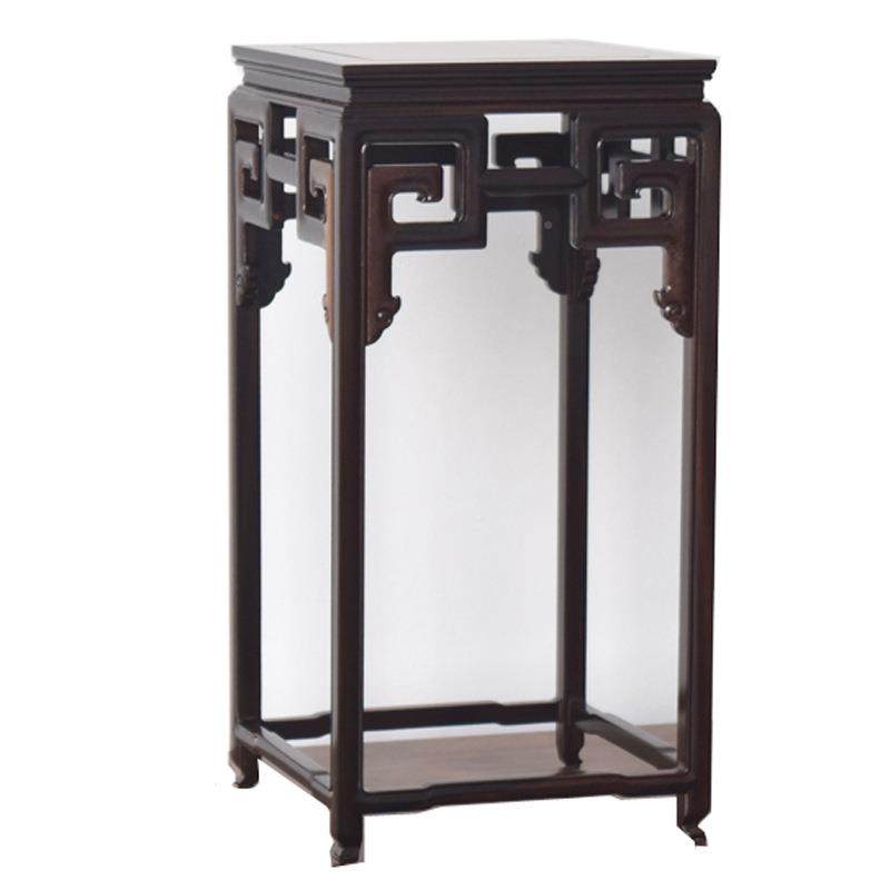 大红酸枝回纹方几花实架木古典中式明QT068木式瘿经典盆款式景室,家居饰品,根雕,淘宝优惠券,粉丝福利购,淘宝优惠卷