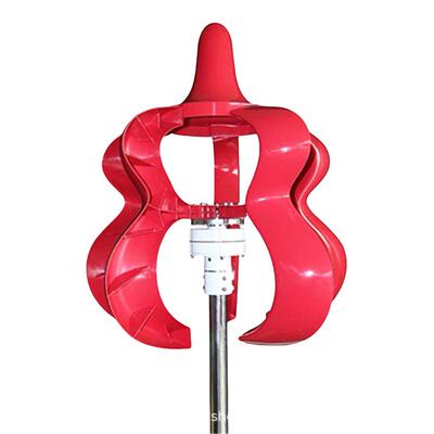 红白色宝芦葫UVK型垂-直轴风力发电机100500W微风风启动光互补风