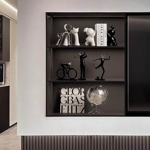 运动人摆艺件现代简约家居装饰品创自意行车摆设物书YP30柜办公室