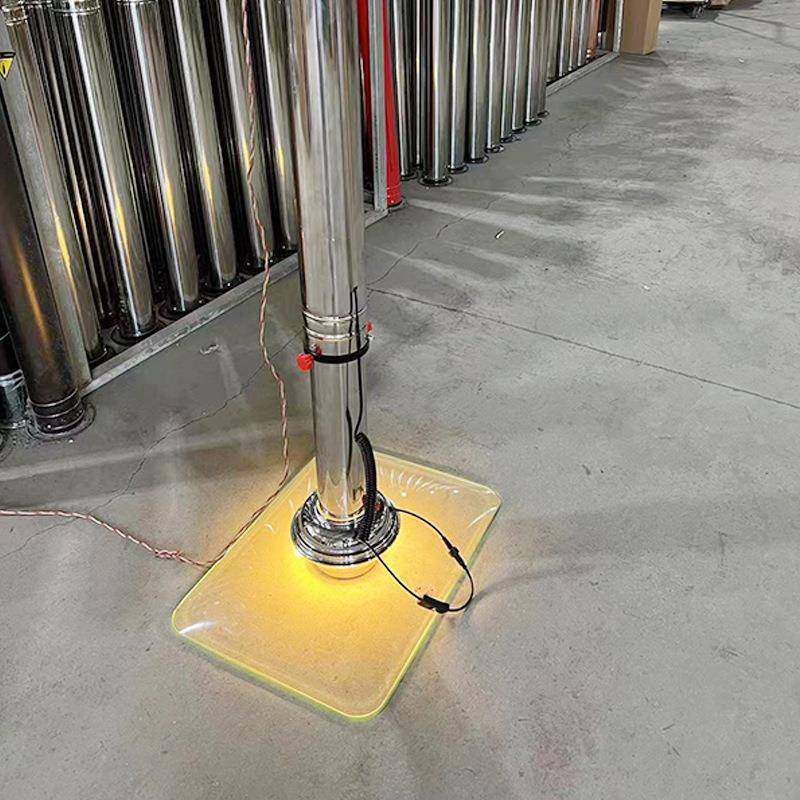 带玻缩璃罩灯韩烤肉SQO排带烟管烧烤设备伸吸式烟管加粗不锈钢通