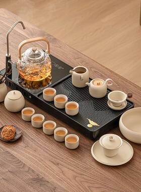 茶套盘20功24新款自动装一体23JS10-7排水式烧水煮茶夫全干泡茶台