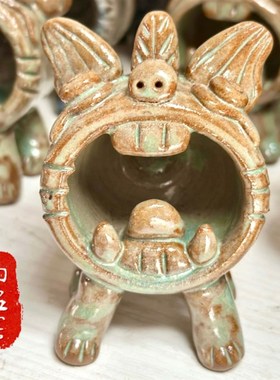 瓦猫云南大理南诏窑手工陶瓷猫创意礼品开业小摆件古南诏国发货