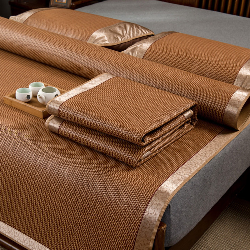 凉席藤席子学生宿舍专用床席可折叠冰丝席单人家用冬夏两用草席,床上用品,凉席/草席/麻席,淘宝优惠券,粉丝福利购,淘宝优惠卷