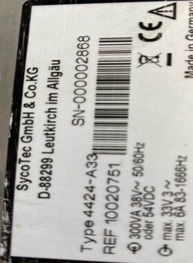 sycotec德国sycotec主轴控制器D-88299 成