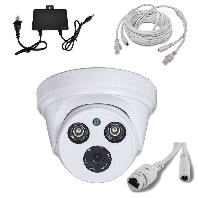 200万数学网络高清半球监控摄像头高清夜市红外广角室内探头