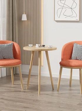 简美约阳半圆休ATZ闲桌椅台小茶几客厅阳台休闲椅桌弧形甲店客人