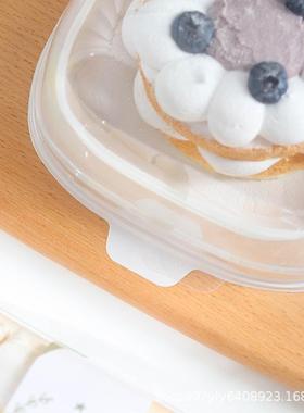 林小西13899点盒班戟红丝绒蛋糕盒盒黑森蛋糕吸塑透包装明子毛巾