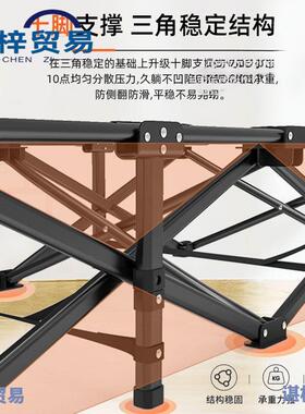 折叠床简单人FQY床办折公室叠椅家用便携成人陪护新款简躺易轻奢