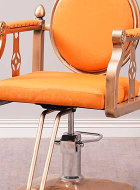 IL复理发转店古椅子铁艺美发椅发廊发椅剪可升降调节旋RGT理发椅