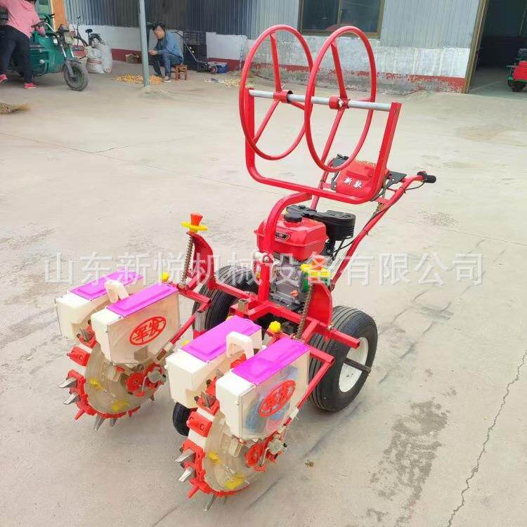 农机用功手推式播种花生玉BPQ米施肥点机多能播两行施肥精播机