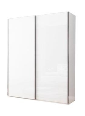 5YA1推门衣柜简约现代HQK三移门亮光白色2拉.4米.8橱m整体大衣1实