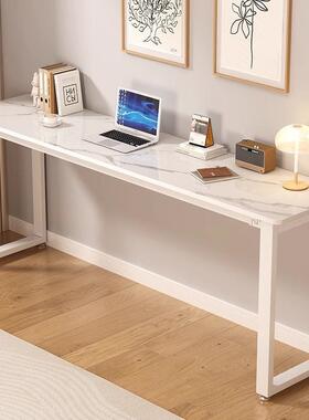 意式岩板床电脑桌岩板写字桌桌学习墙桌靠桌休闲BNP餐桌长窄吧台