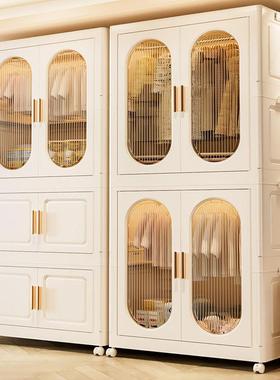 免安装折叠柜式双27002B门开纳收柜家用卧室儿童衣宝宝玩具衣服储