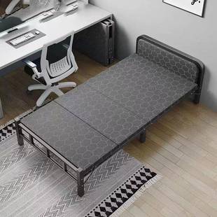 床家用可铁折叠FRA床单人床午休午睡宽双人小加硬板床床轻便折叠