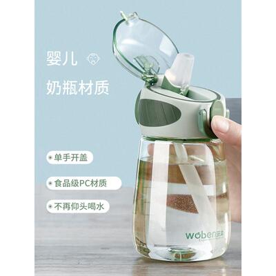 孕妇吸管杯产妇专用躺着喝带重力球刻度tritan产检后糖耐高温大人