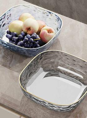 ins风盘子水果盘轻奢风客厅家用茶几糖果零食摆放盘大容量果盆TF