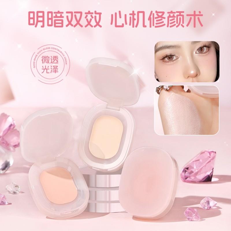 纯欲嘭嘭粉高光膏牛奶粉显嫩遮泪沟女脸部阴影提亮修容一体固体膏