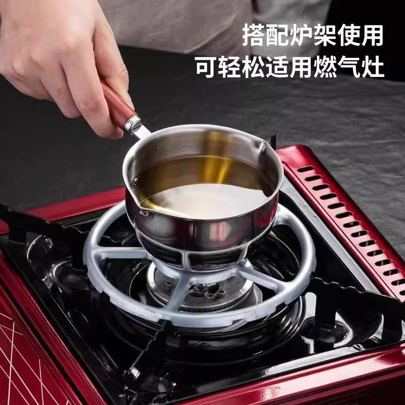 不锈钢热油小锅烧油浇油锅炝油淋油专用小勺神器多功能泼油锅