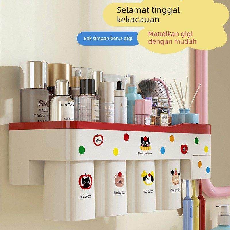 日本进口牙刷收纳架牙杯置物架壁挂免打孔磁吸漱口杯家庭收纳套装,家庭/个人清洁工具,牙刷架/牙具座,淘宝优惠券,粉丝福利购,淘宝优惠卷