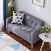 布艺沙发小户型两人双人小沙发三人位1.5米经济型迷你卧室阳台