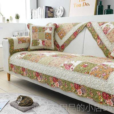 正品沙发垫四季全棉套防滑北欧简约皮现代通用田园坐垫子冬季沙发