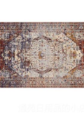 正品欧式地毯波室斯客宫古廷风红色厅茶几垫美式覆民族卧床边毯家