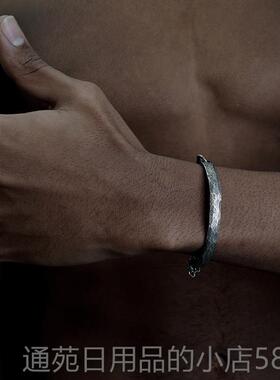 正品VXTORM Hamme黑r列 925纯银手镯 原创设计个性款 机械I暗系半