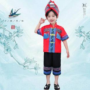 正品款男女儿童布依族服表演服唱幼儿合演新出舞蹈服装少数民族风