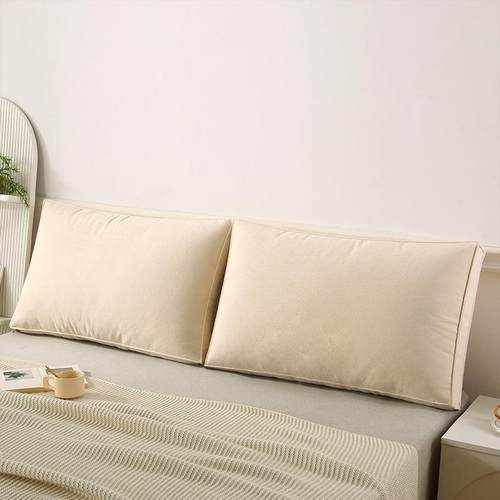 新款奶油风室卧床头软包靠垫厚加护靠背沙发飘腰窗组ty云朵绒合靠