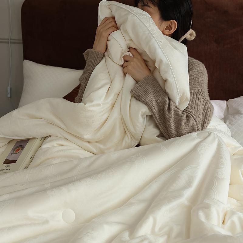 高端类森本大提花51被%大豆纤维凉春秋冬子夏A被加大双胎四季MS20