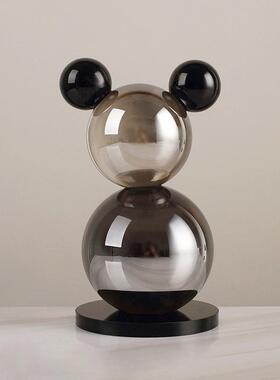 现何代简轻奢几水晶球摆件样板房客柜厅电视售BYX5237楼处约装饰