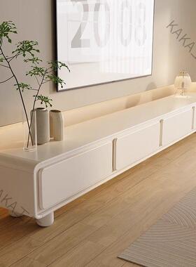 LP2全实木奶电油几风白42520视柜简约现代极C简风茶组合客家用小