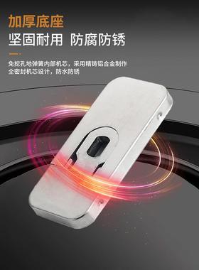 免挖弹坑木门地弹簧自动关门器有框门免开槽定地簧90度免挖坑木位