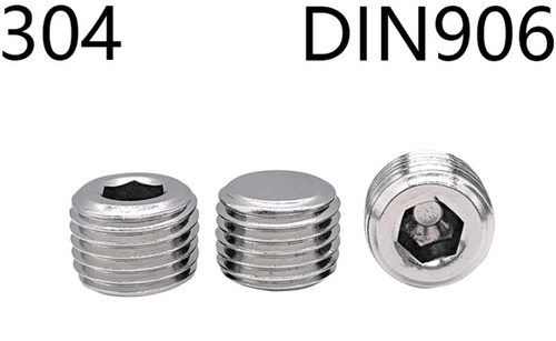 DIN906不锈钢内六角喉塞M10