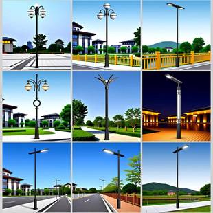 中式 庭院灯户外简约现代铝材草L坪灯公园小区欧LED一体 市电ED古式