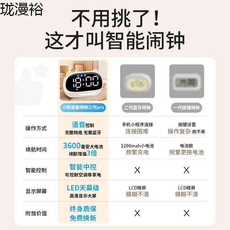 钟206AwT3Ge42智5款网红闹习计时器儿学童能琪特小学生电子时钟初