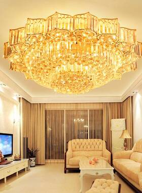 圆形水灯简约现厅代晶客厅灯LEDGR-MX005吸顶灯S金遥大控餐厅家用