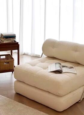 W塔吉沙发床两用客沙发椅中古梳化人单位折叠两厅UIK用奶油风懒人