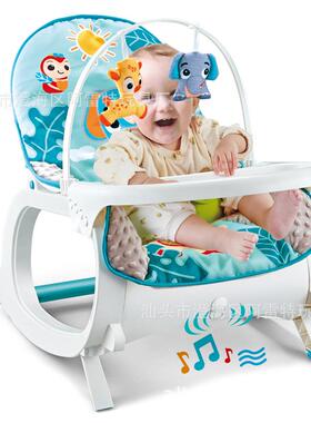 新款婴儿椅18986柔闲餐盘摇宝宝多功能音乐震动超摇床儿童休摇椅