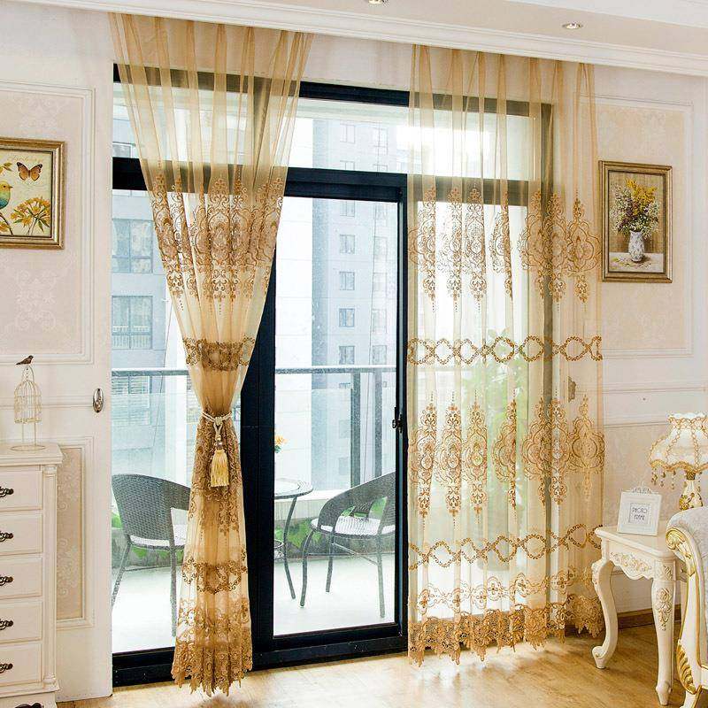 窗帘成品客欧纱帘简式约代大气440高档现厅落地阳台卧室飘窗百搭